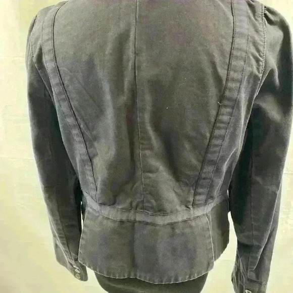 Ann Taylor LOFT Women’s Jacket Cropped Blue Size 8 One Button - Picture 3 of 5